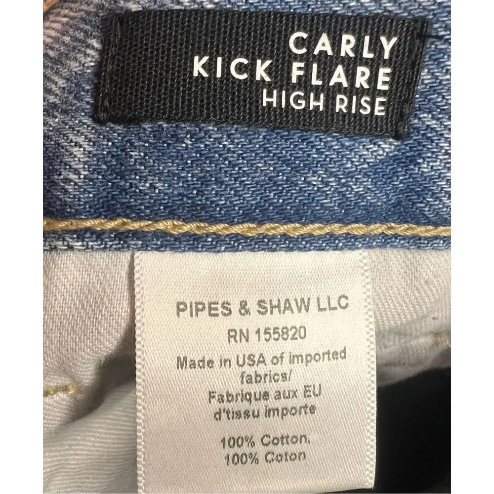Veronica Beard CARLY KICK-FLARE JEAN | RAW HEM in Bail Out NWT Size 31/12